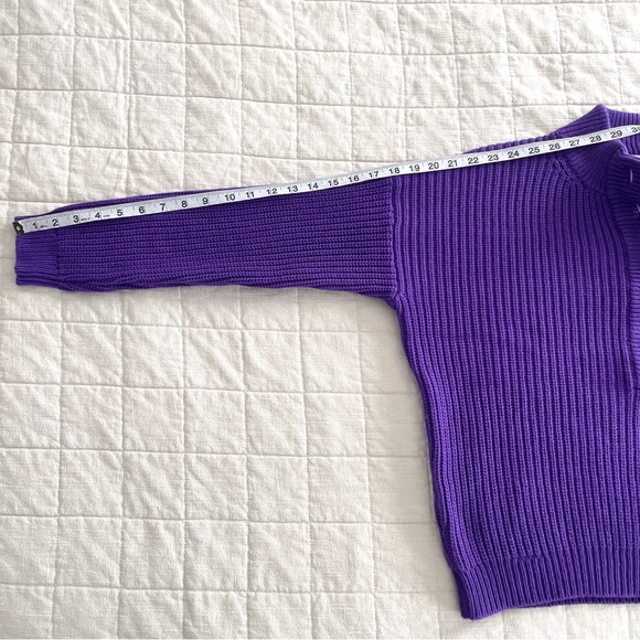 Sezane Lucas Jumper in Ultra Violet Purple - Picture 9 of 11